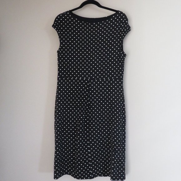 Merona Polka Dot Jersey Dress | Black & White - Picture 5 of 10